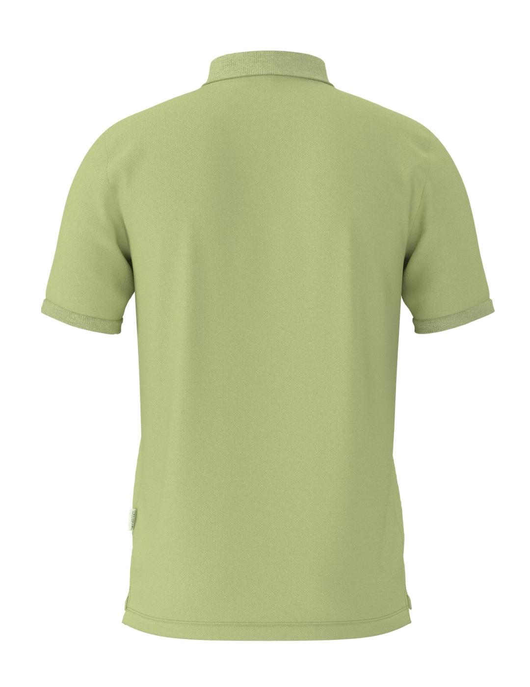 Polo Selected Atlas verde manga corta para hombre