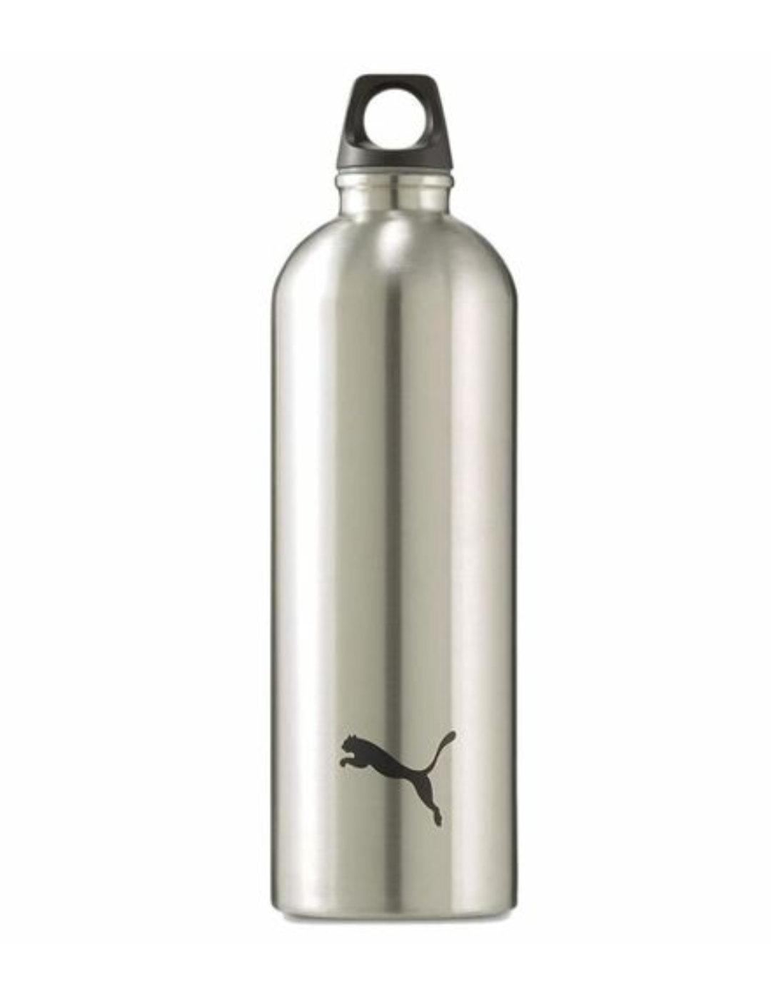 Botella Puma plateado de metal unisex