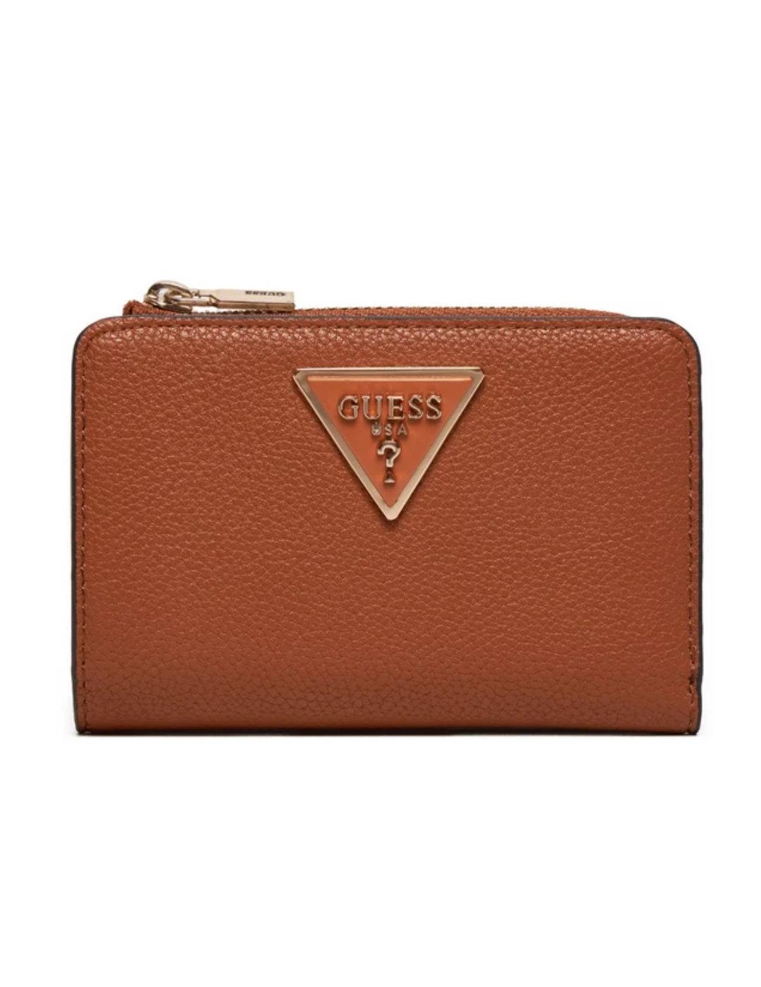 Cartera mediana Guess Laurel camel para mujer