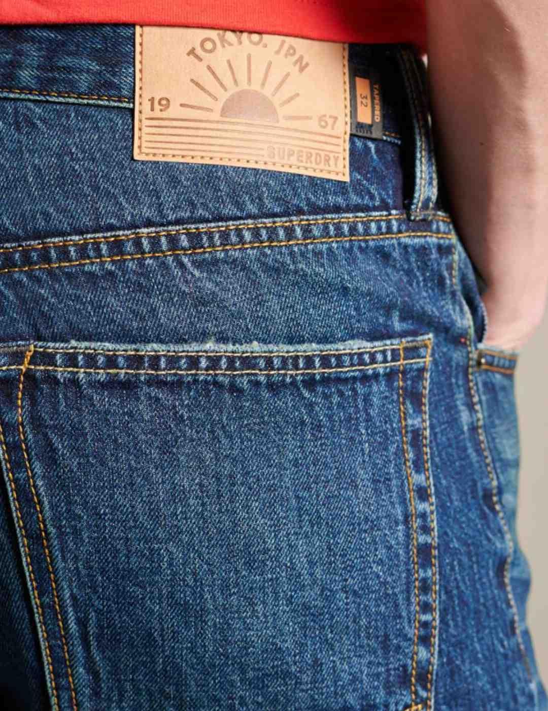 Pantalón vaquero corto Superdry Slim fit hombre-y