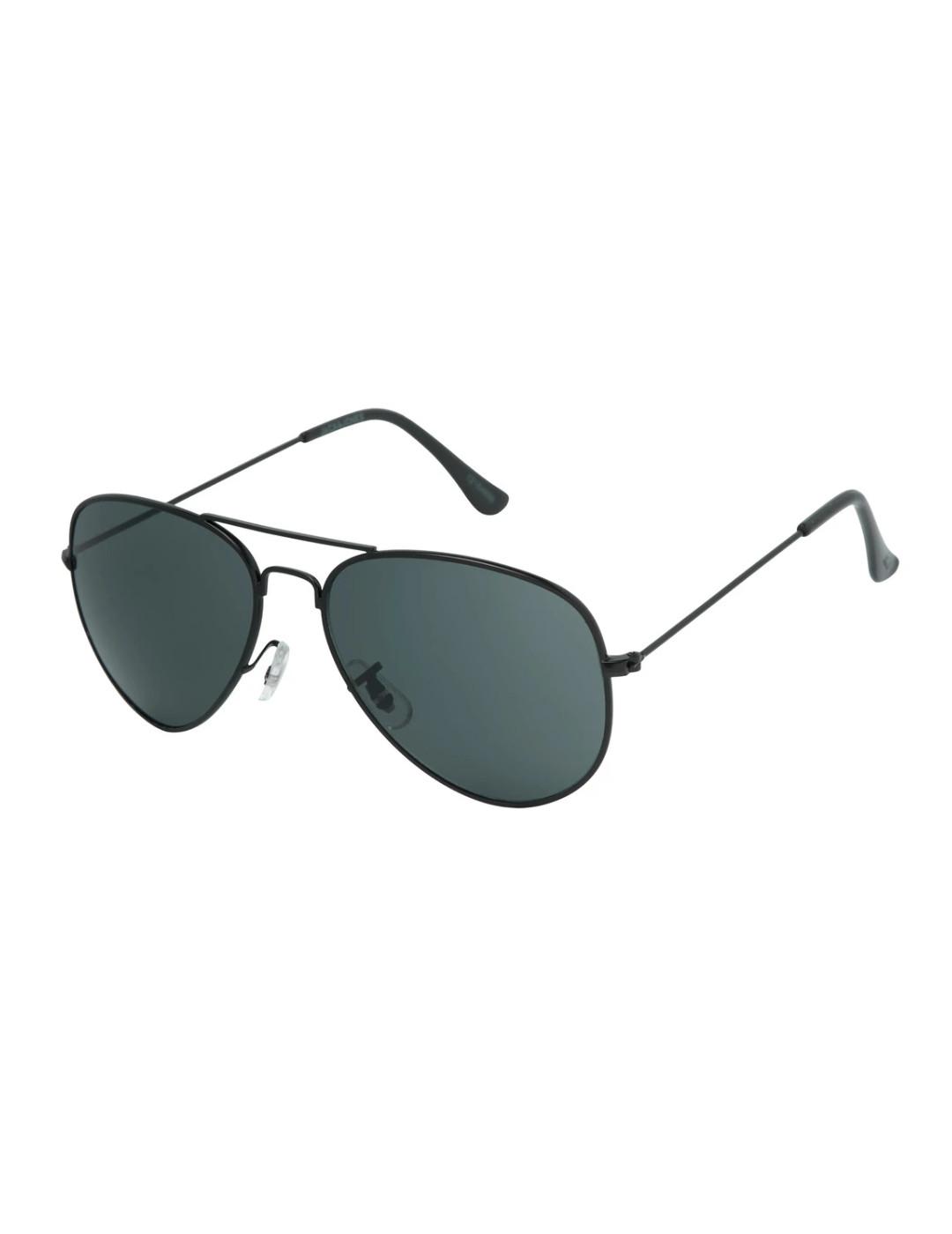 Gafas de sol aviador Jack&Jones Ryder metal negro de hombre