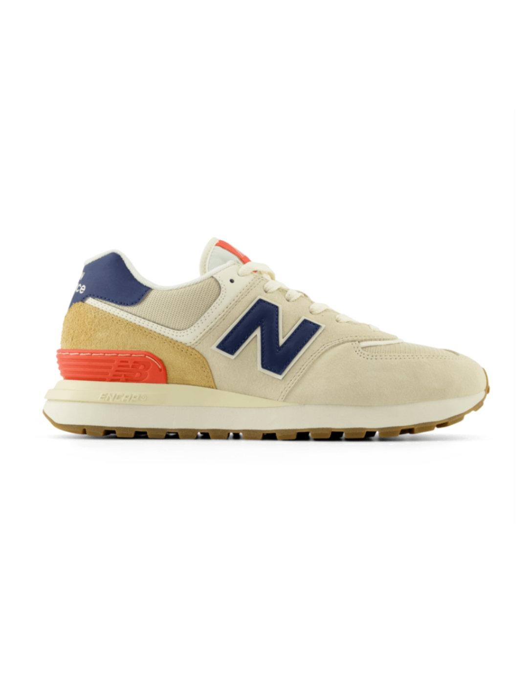 Zapatillas New Balance 574 cruda y azul hombre Sf