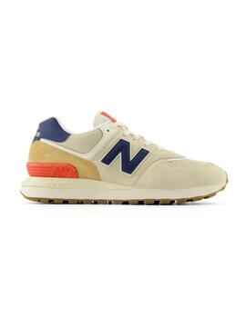 Zapatillas New Balance 574  cruda y azul hombre-Sf
