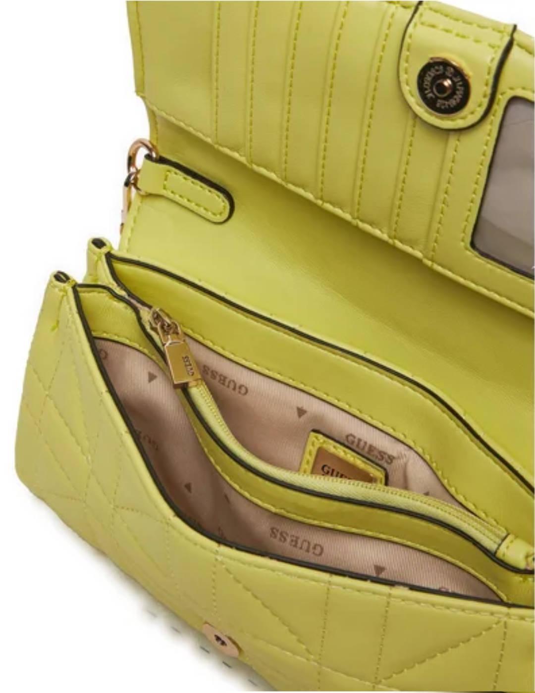 Bolso mini monedero Guess Asia Crossbody lima para mujer