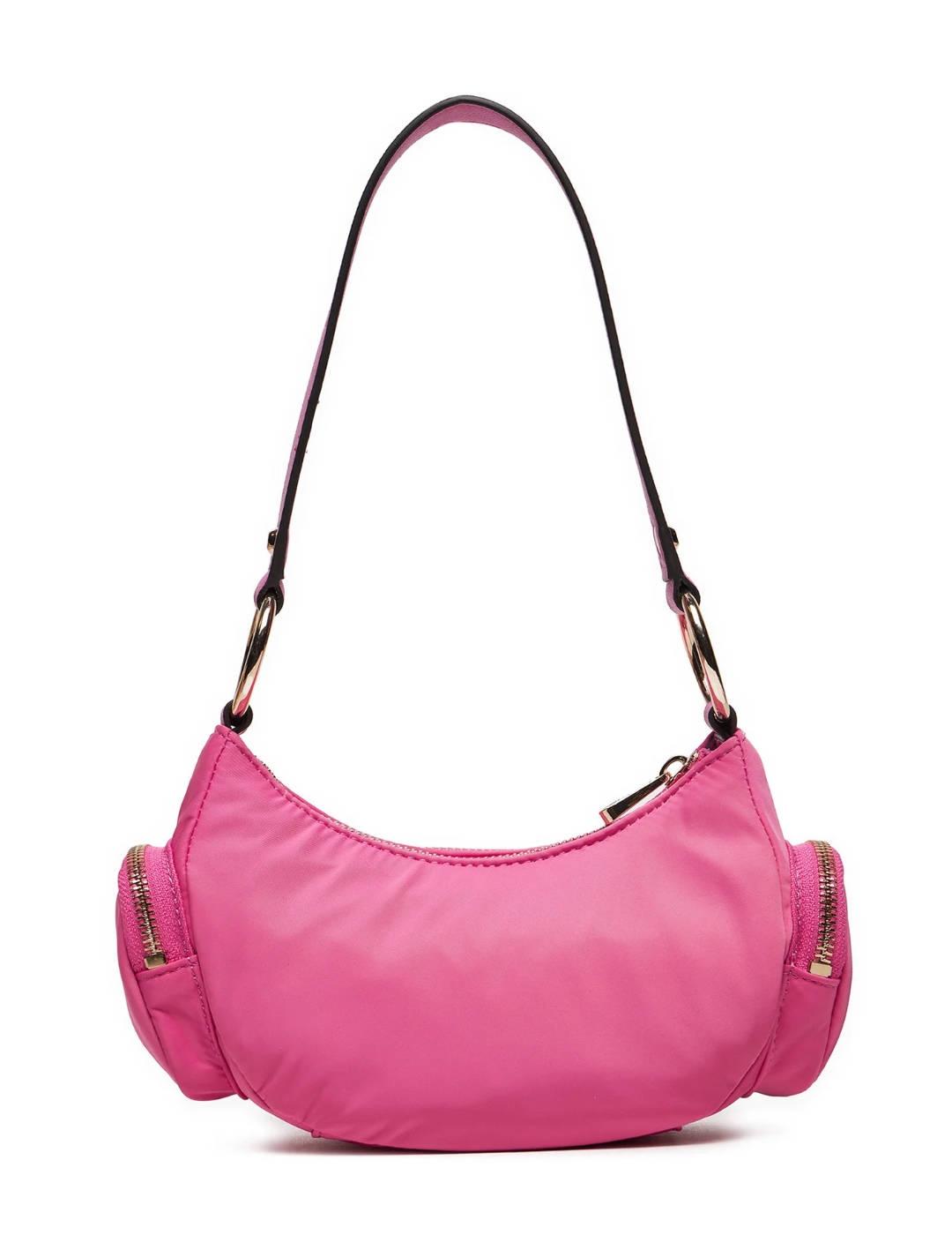 Bolso media luna Guess Eco Gemma shoulder rosa para mujer