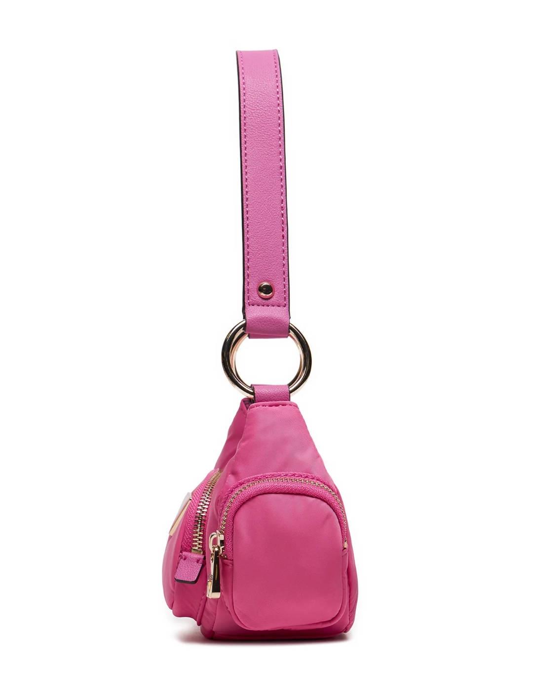 Bolso media luna Guess Eco Gemma shoulder rosa para mujer