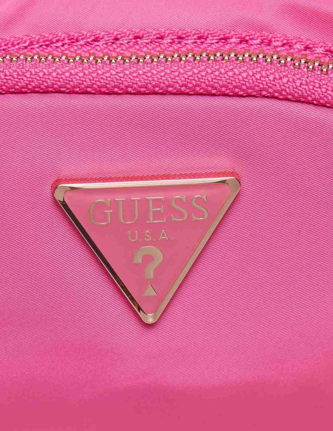 Bolso media luna Guess Eco Gemma shoulder rosa para mujer