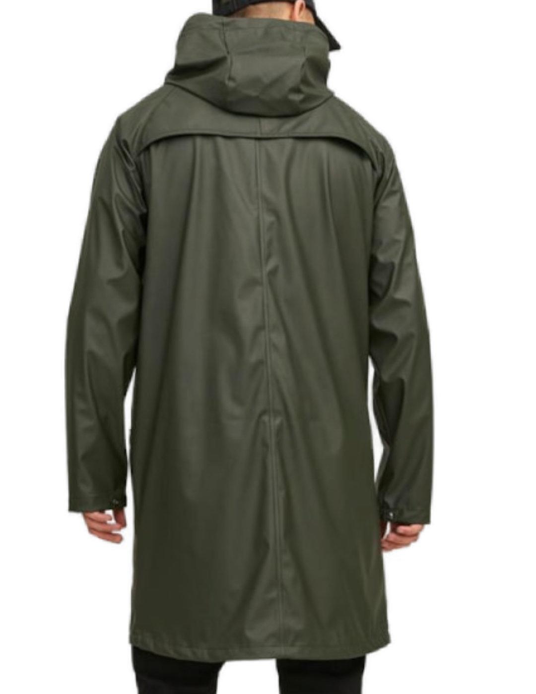 Chubasquero Jack&Jones Urban verde oscuro para hombre