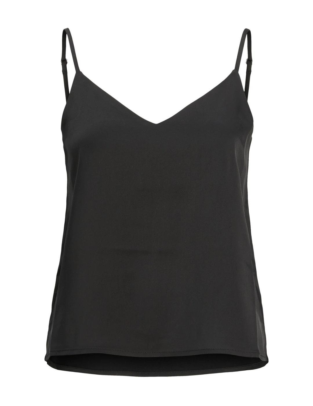 Top básico JJXX Malia negro de tirantes finos para mujer