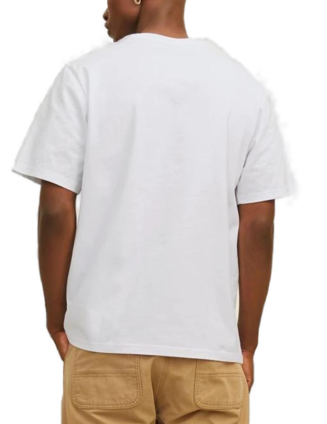 Camiseta Jack&Jones Brooklyn blanco manga corta para hombre