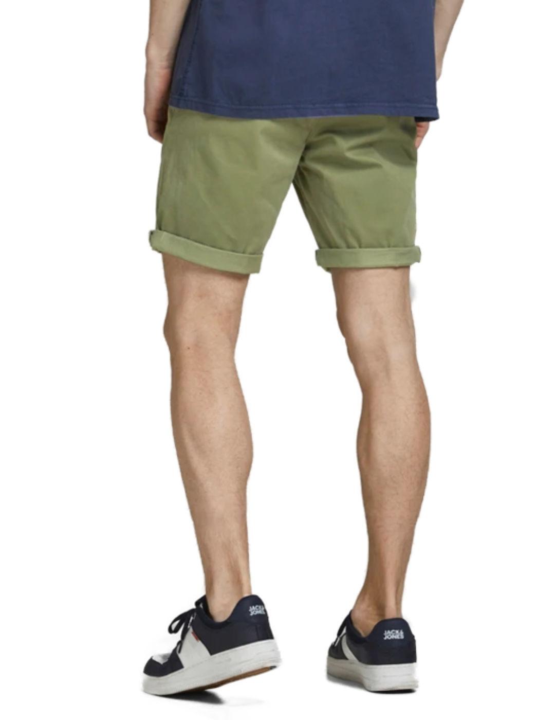 Bermuda Jack&Jones Bowie verde tipo chino para hombre