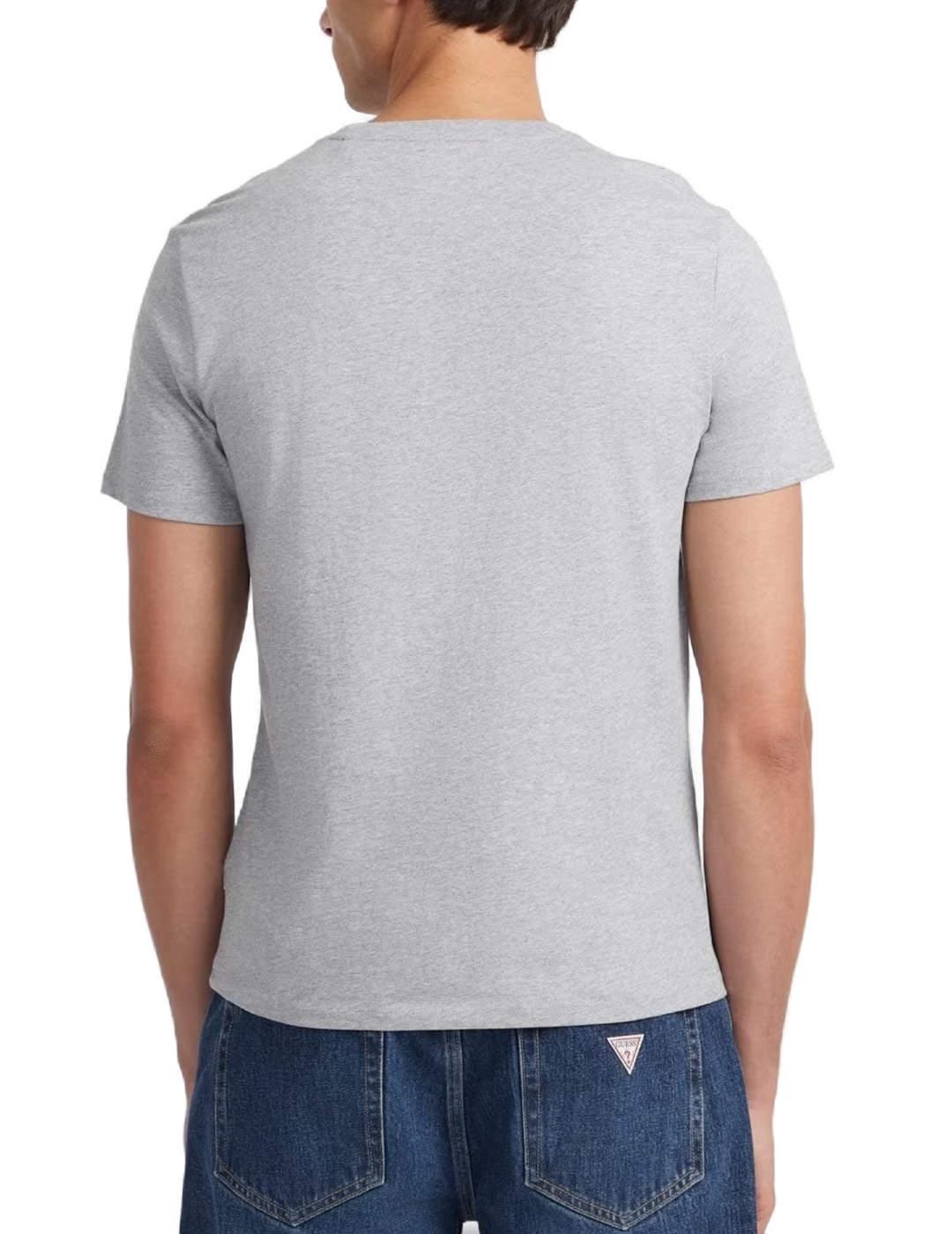 Camiseta Guess Jeans 1981 gris claro manga corta para hombre