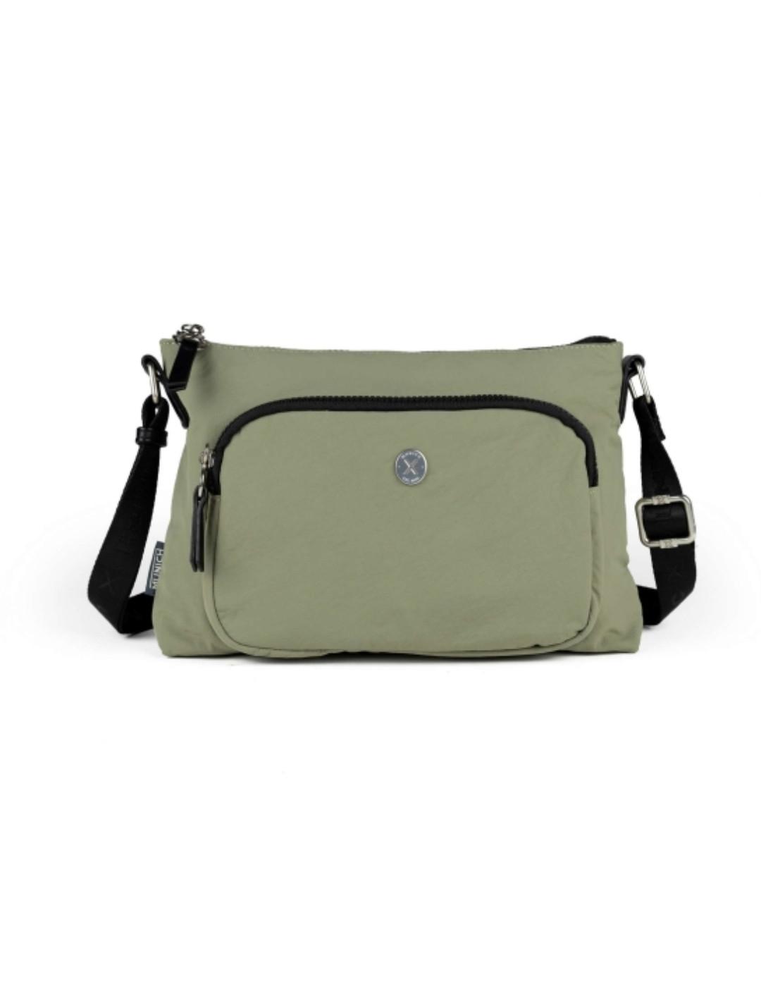 Bolso bandolera Munich Clever verde militar para mujer