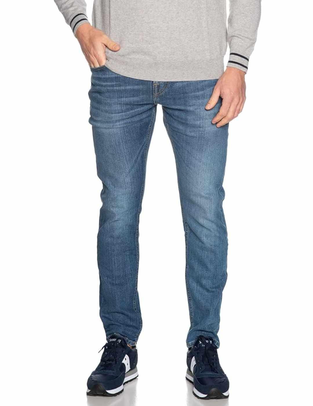 Pantalón vaquero Guess Chris azul medio skinny para hombre