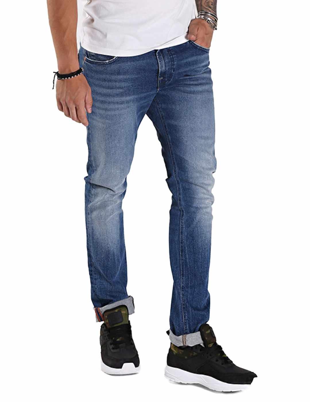 Pantalón vaquero Guess Miami azul skinny para hombre