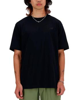 Camiseta New Balance negra para hombre-Sf6g