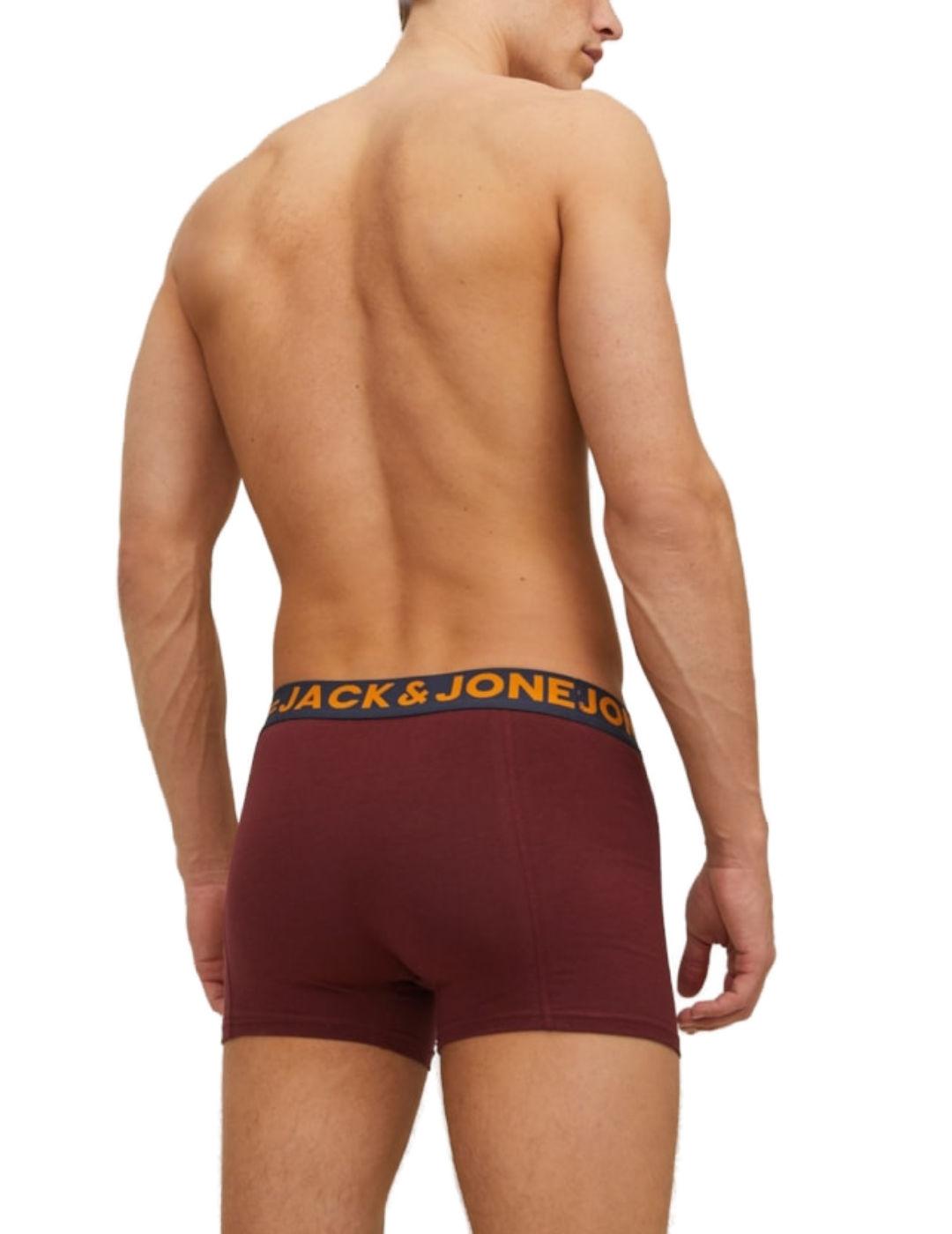 Intimo Jack/df01Jones Clichfield Pack 3 multicolor liso hombre