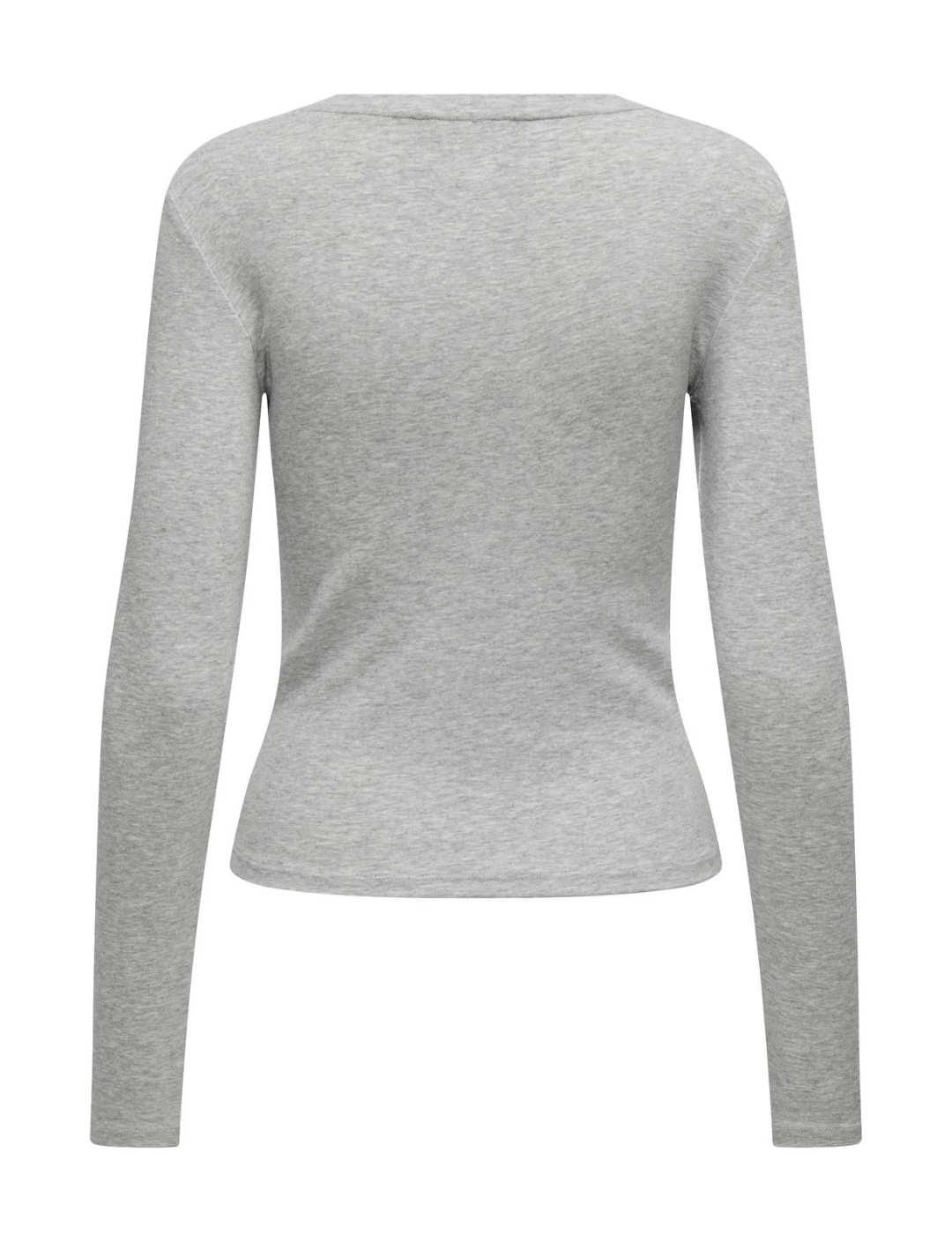 Camiseta Only Riley gris para mujer-&