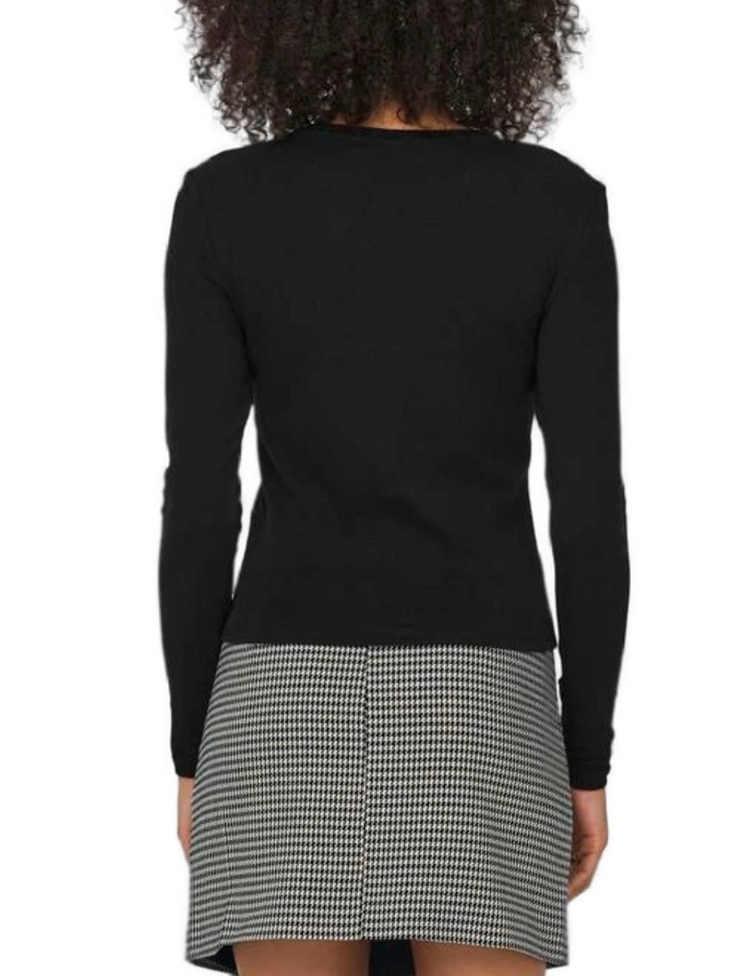 Camiseta Only Riley negro para mujer-&