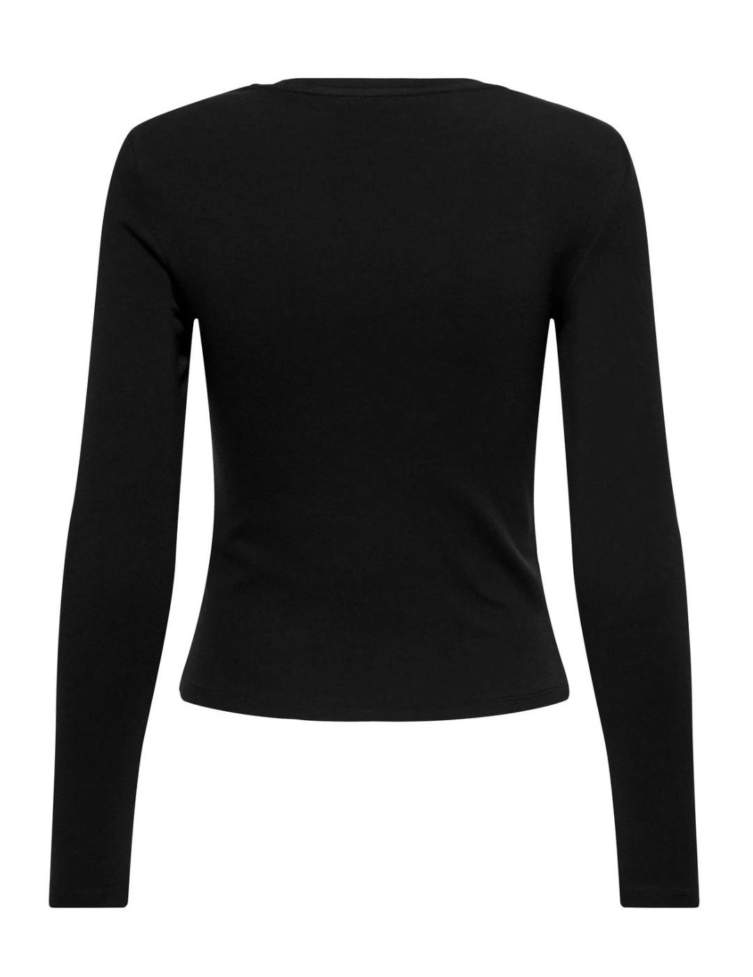 Camiseta Only Riley negro para mujer-&