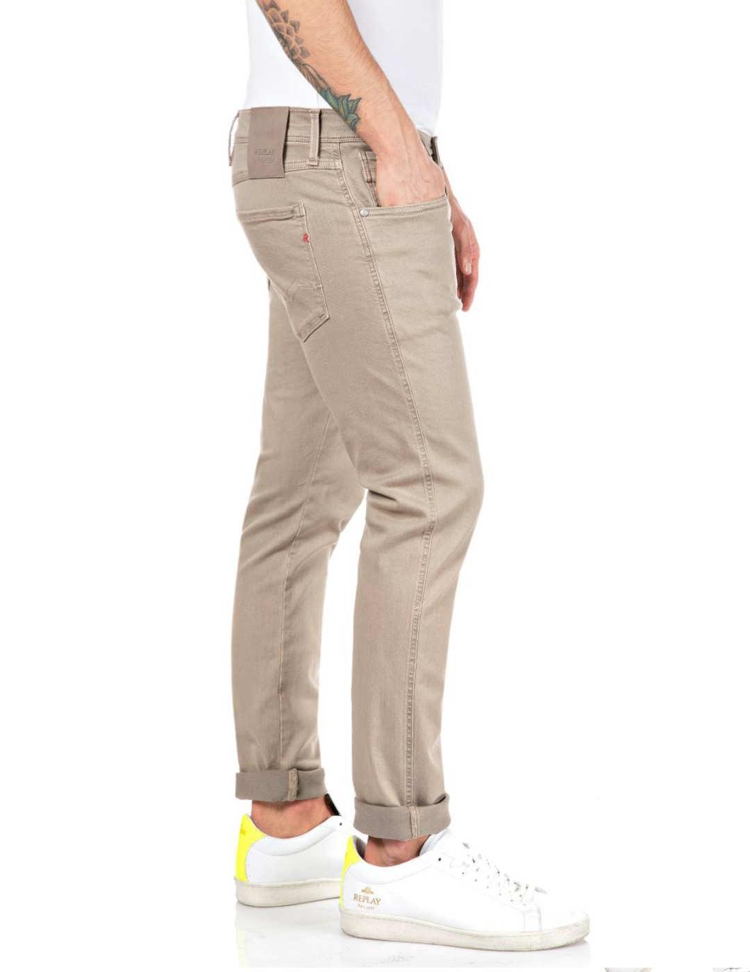 Vaquero Replay Ambass beige para hombre-&
