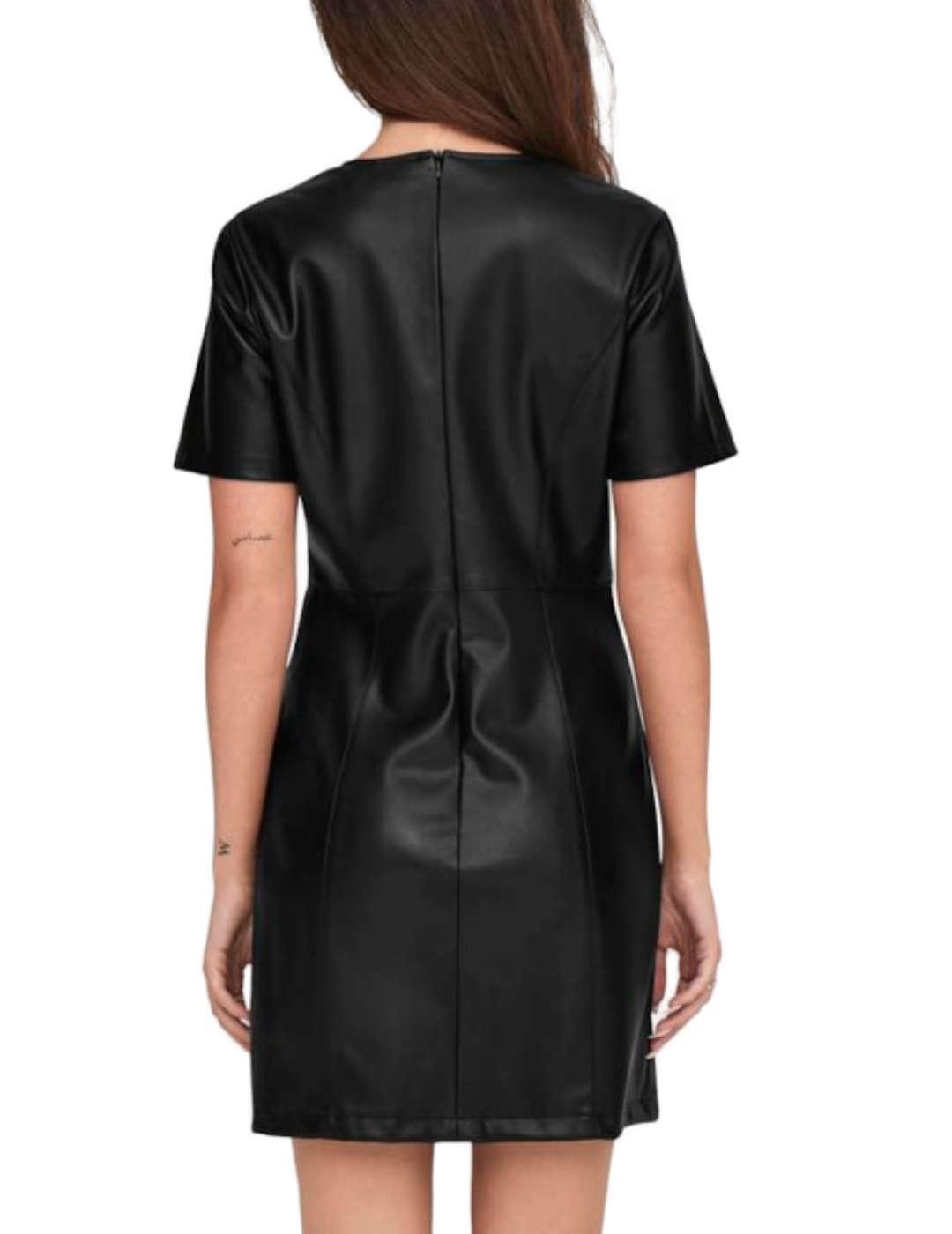 Vestido mini Only Hero cuero negro slim fit para mujer