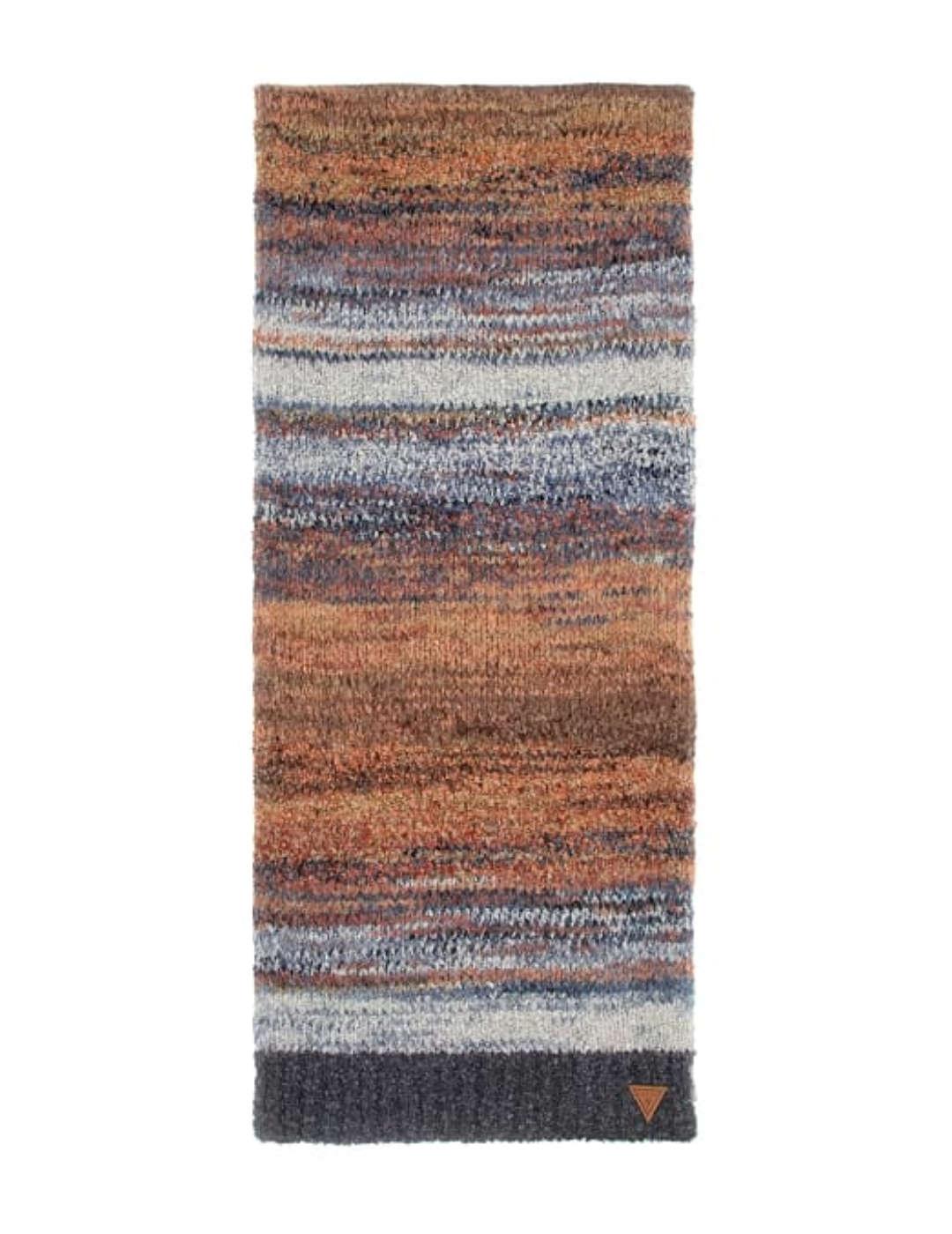 Bufanda Guess Space multicolor tonos tierra de punto hombre