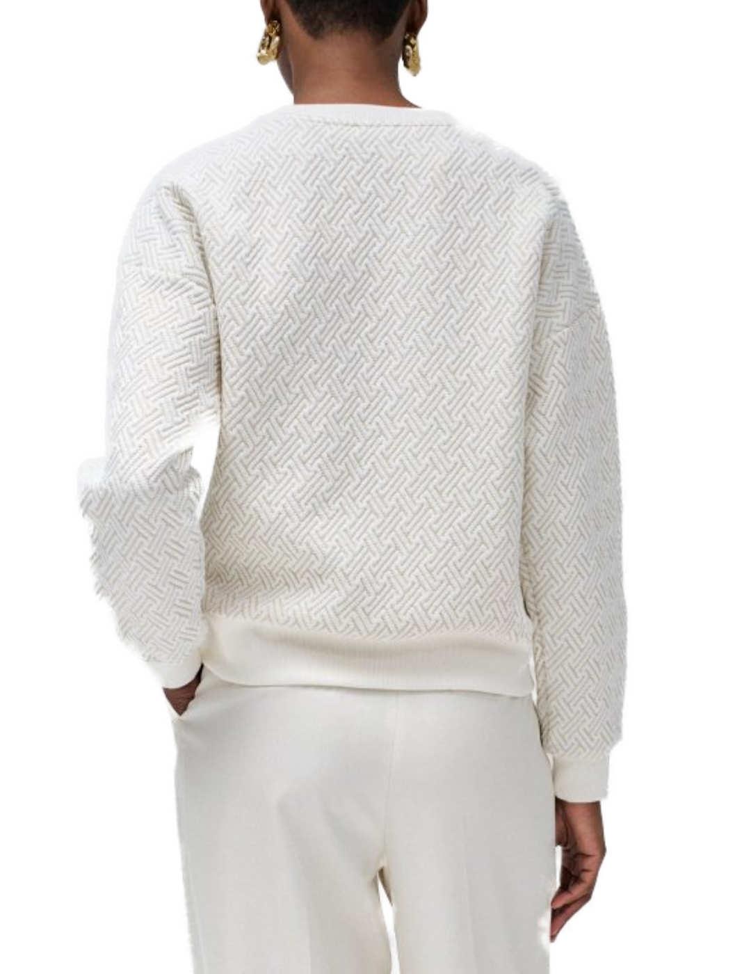 Sudadera Salsa blanca con detalles de mujer-Sf