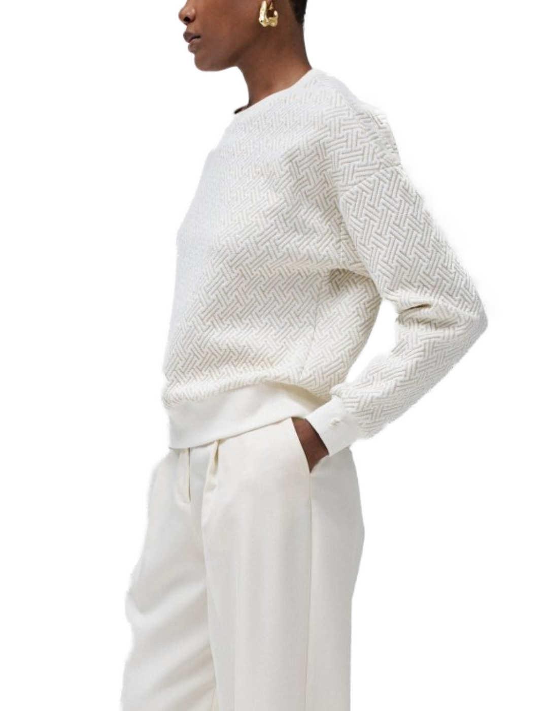 Sudadera Salsa blanca con detalles de mujer-Sf