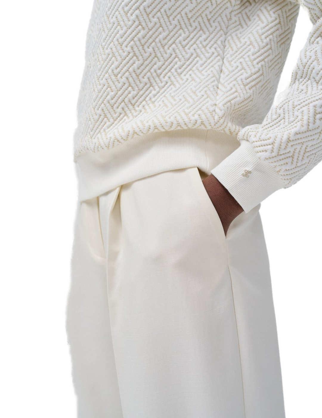 Sudadera Salsa blanca con detalles de mujer-Sf