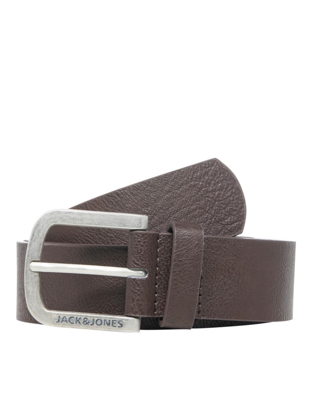 Cinturón Jack&jones harry marrón  hebilla metalica de hombre