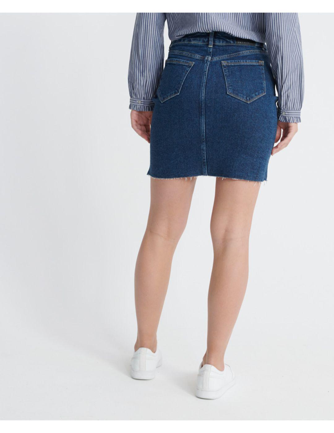 DENIM MINI SKIRT-W