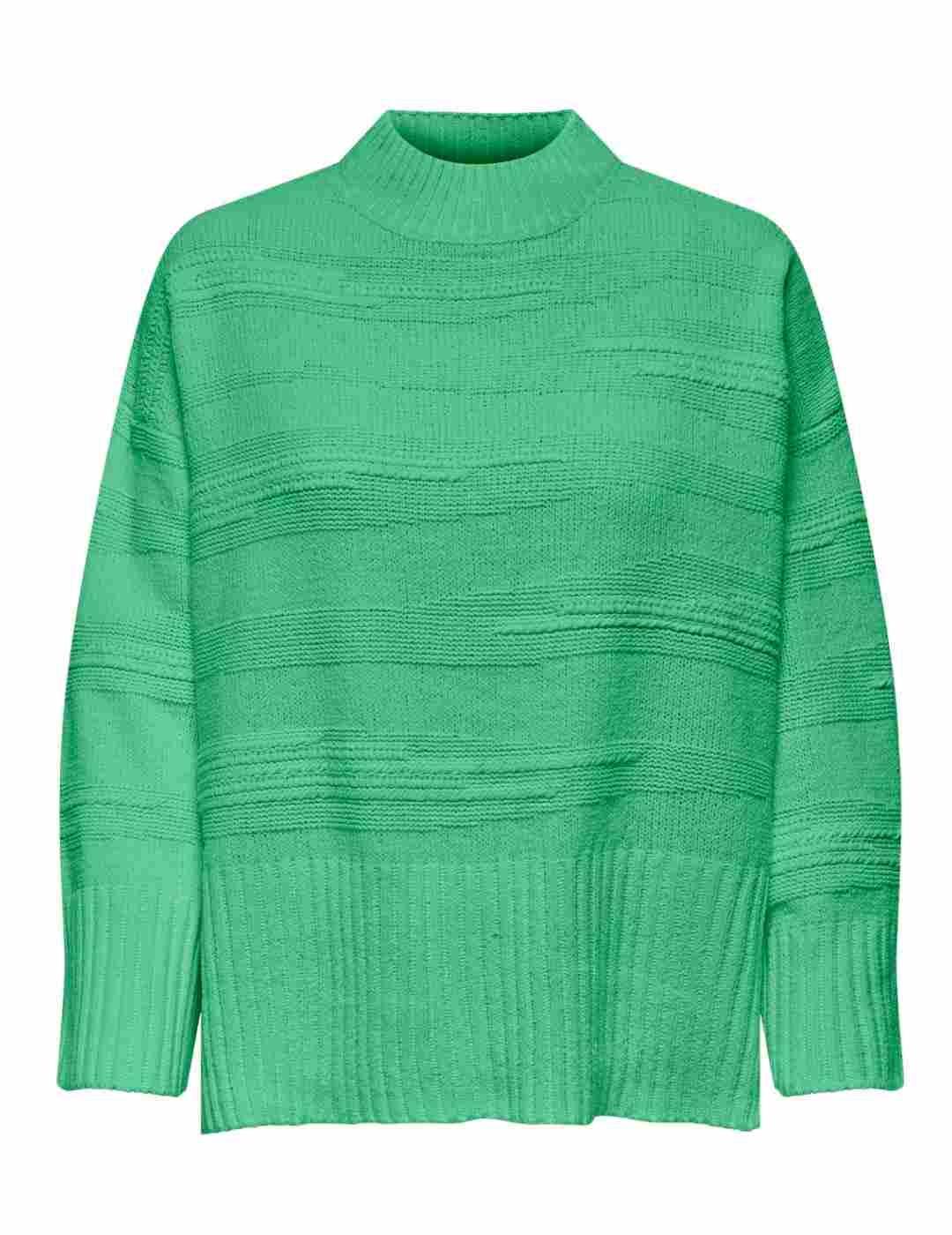 Jersey Only Lima verde de punto regular para mujer