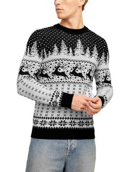 Jersey Jack&Jones Xmas azul marino de punto para hombre