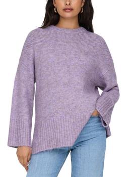 Jersey Only Maggie lila regular de lana para mujer