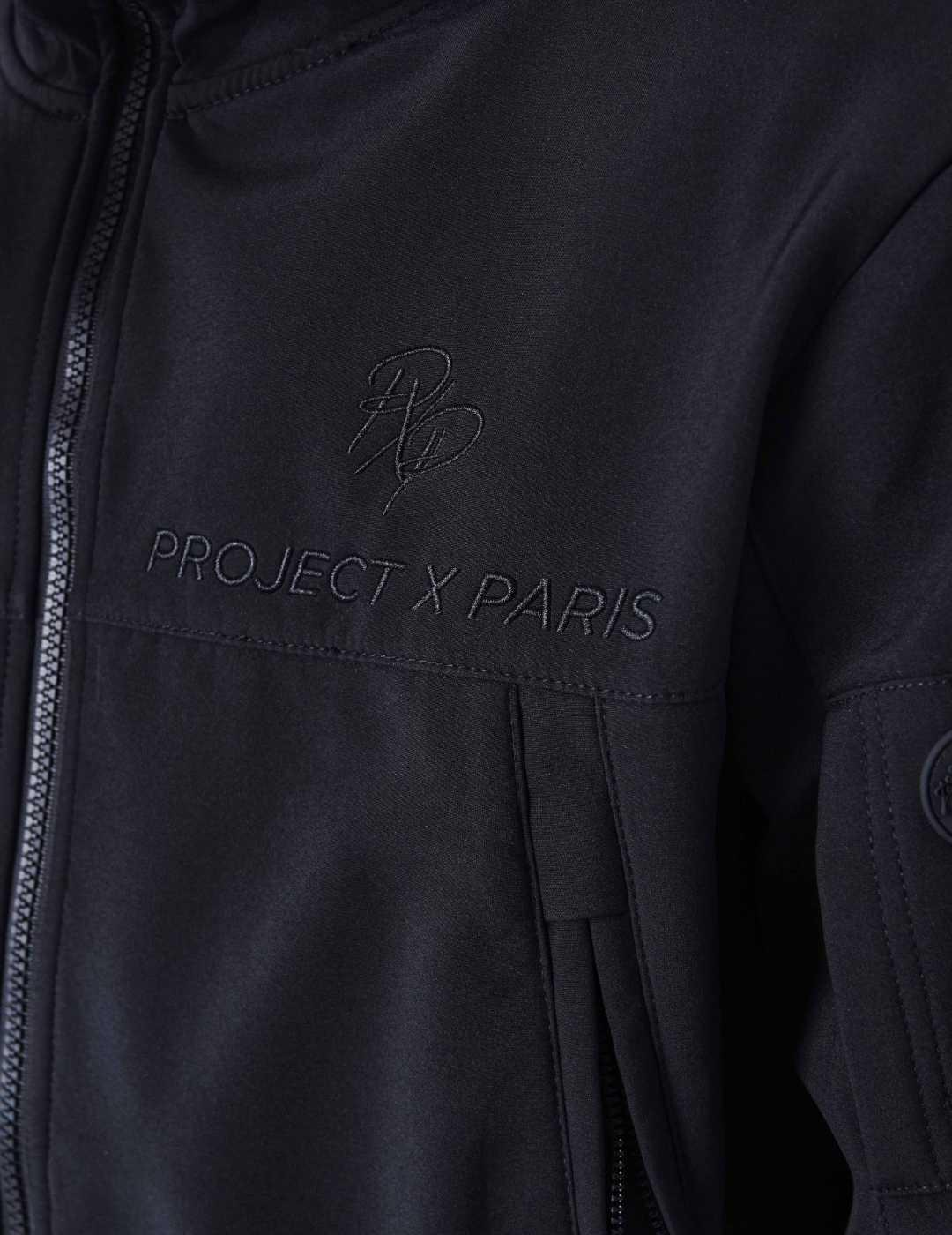 Chaqueta Project x Paris negra con capucha para hombre