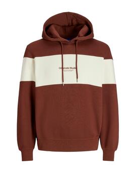 Sudadera Jack&Jones Vesterbro cobre de hombre-NF