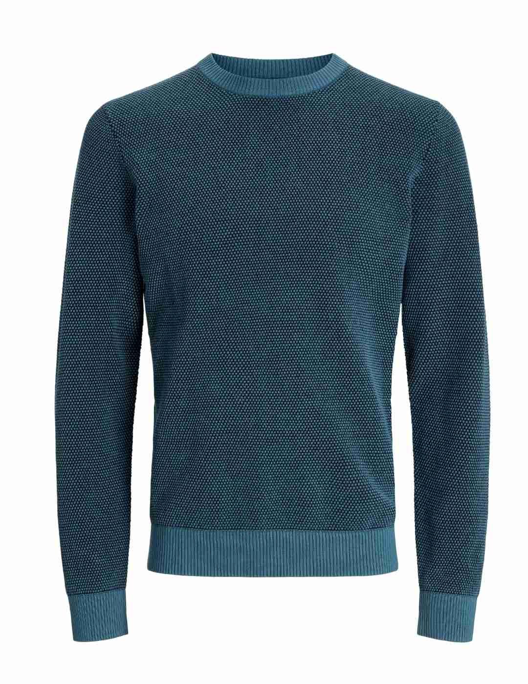 Jersey Jack&Jones Globe azul de punto para hombre