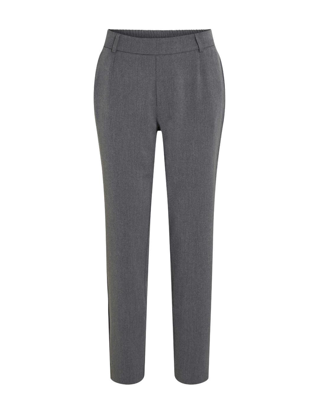 Pantalones de traje Vila Arone gris slim para mujer