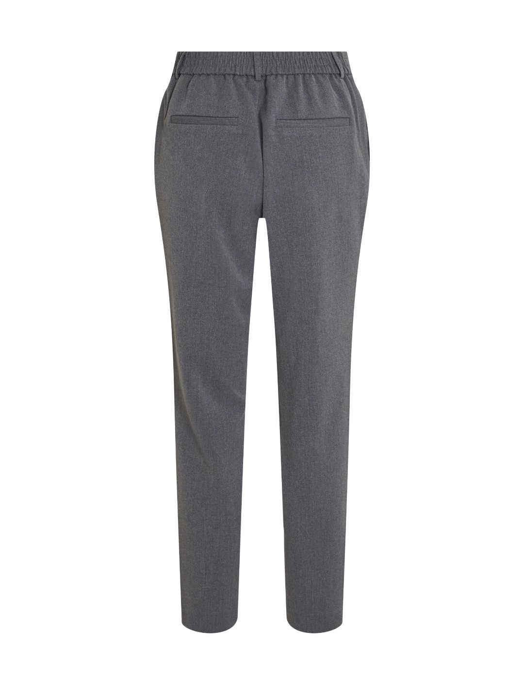 Pantalones de traje Vila Arone gris slim para mujer