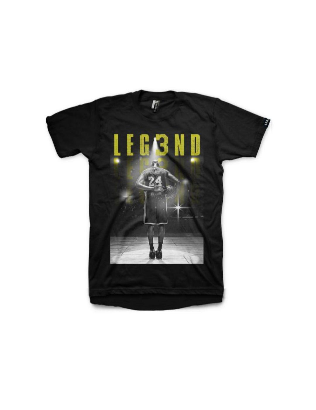 Camiseta Leg3nd Tribute Cobe Bryant negra -x