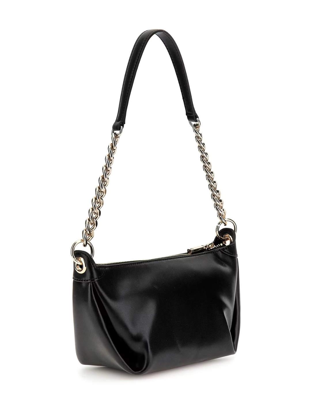 Bolso Guess Eco Evaine shoulder negro de hombro para mujer