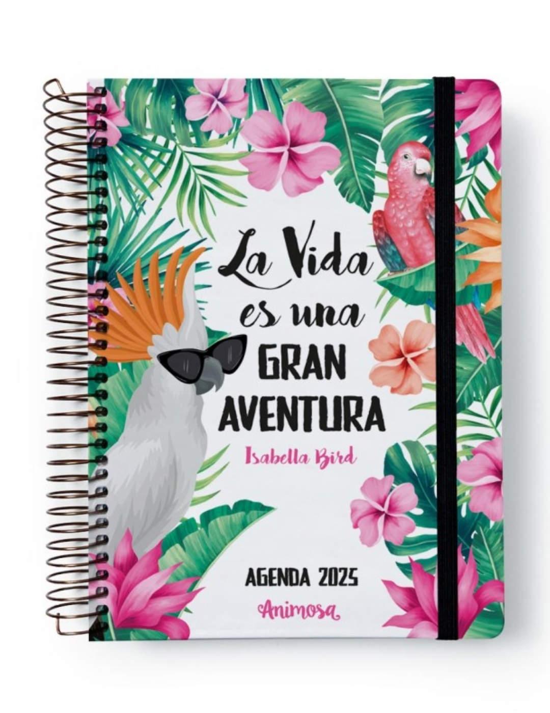 Agenda Animosa 2025 A5 Isabella Aventura tropical para mujer
