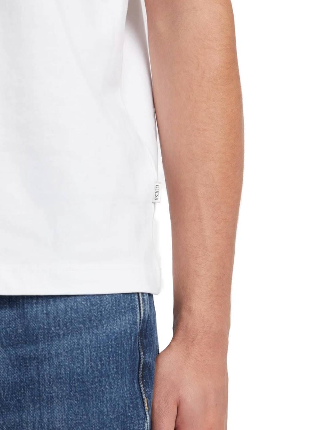 Camiseta Guess Jeans blanco manga corta para hombre