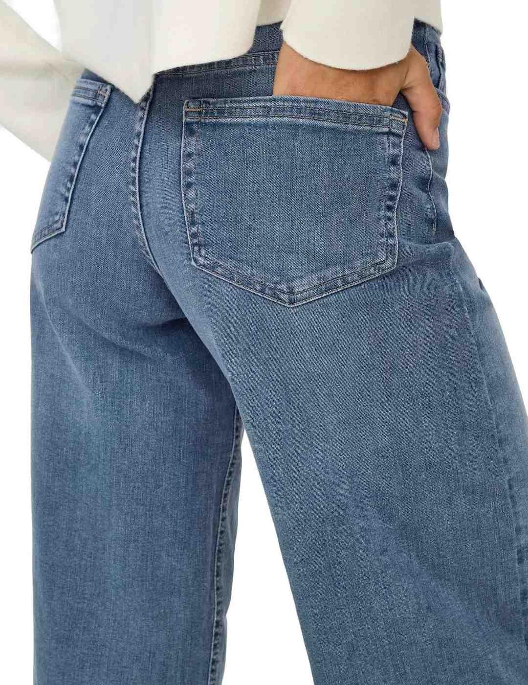 Pantalón vaquero Only Madison Blue Grey wide leg para mujer