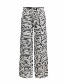 Pantalón vaquero Only Hope wide cebra para mujer
