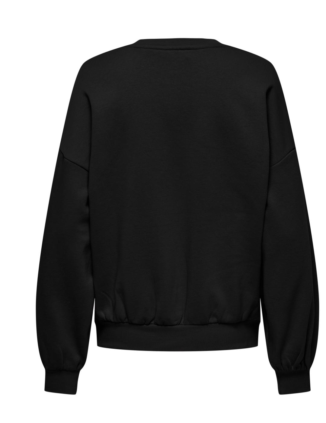 Sudadera Only Belinda negro sin capucha para mujer