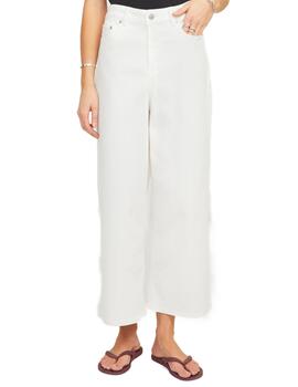 Pantalón vaquero JJXX Milla blanco wide leg para mujer