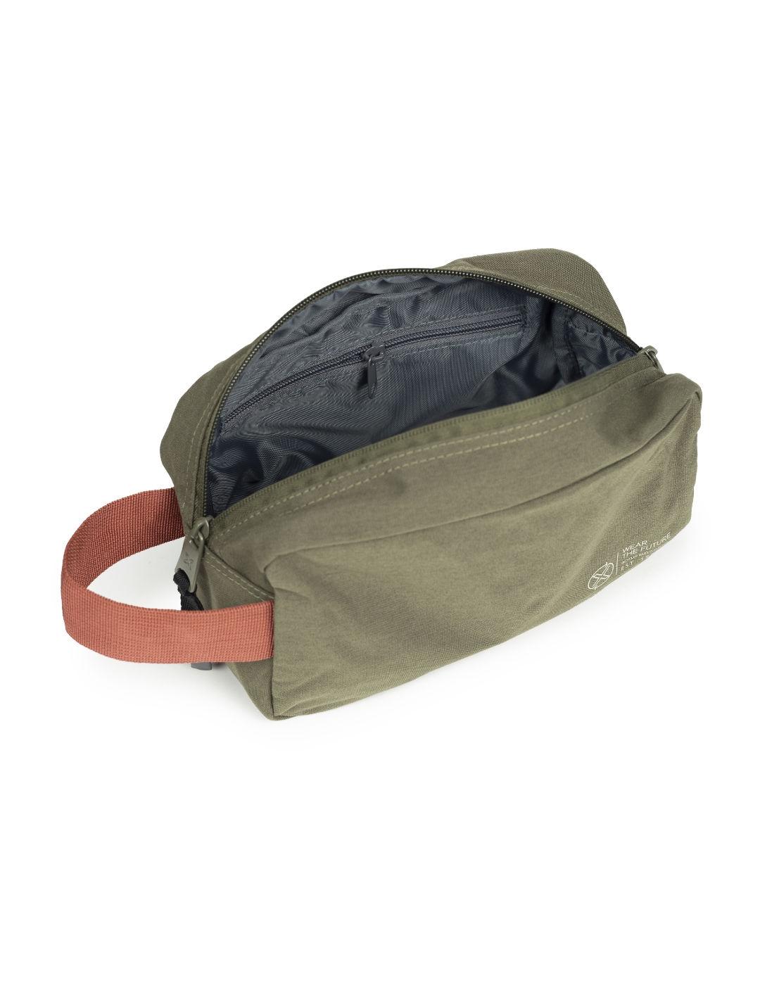 Neceser Munich Toiletry verde militar y marrón para hombre