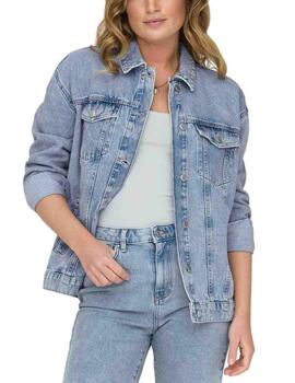 Chaqueta Only Ocean denim azul medio regular para mujer